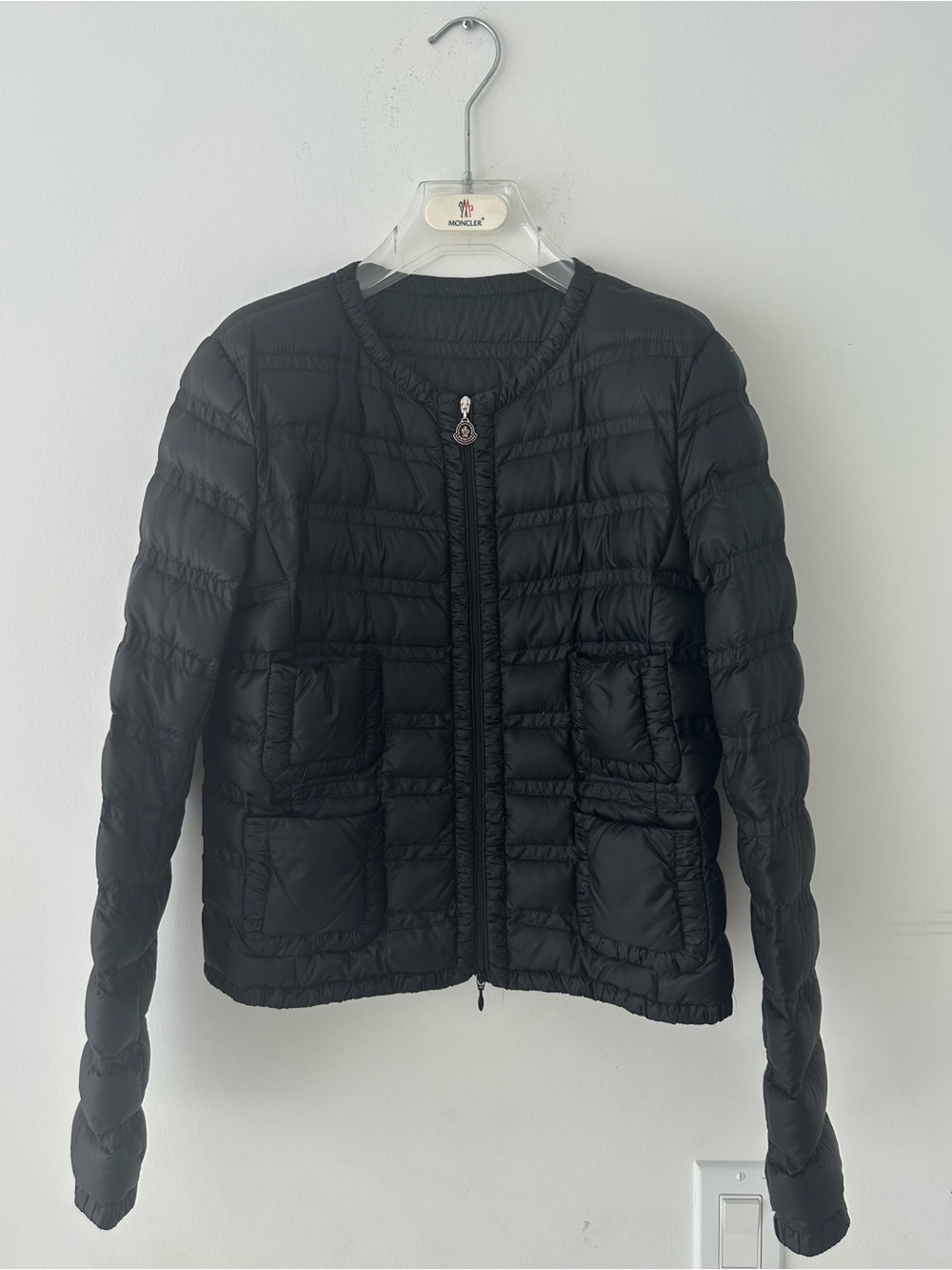 Moncler Black Quilted Lightweight Puffer Jacket